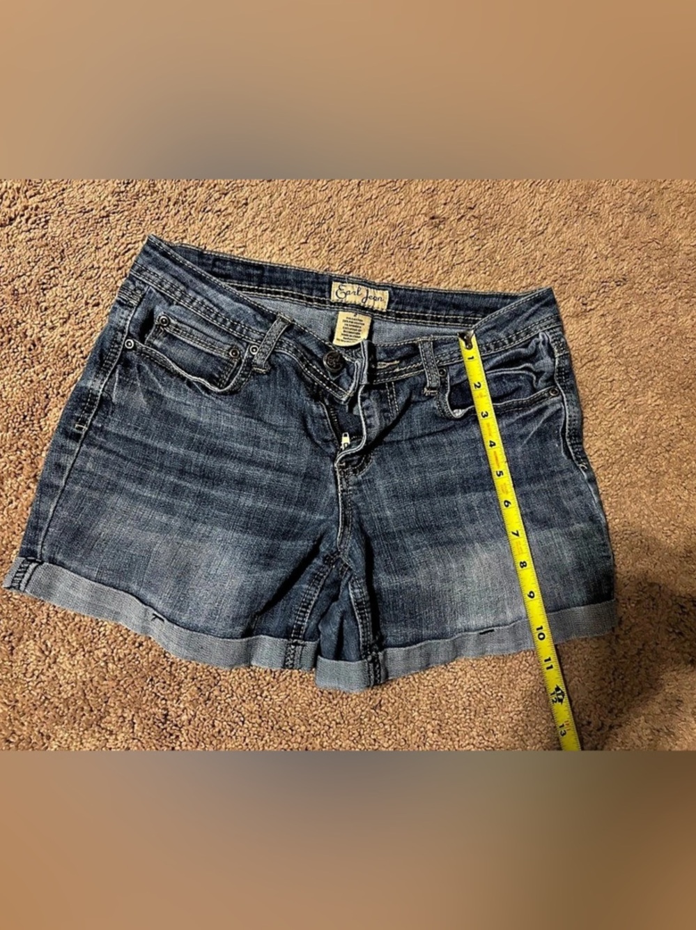 Earl Jean Denim Jean Shorts in Blue